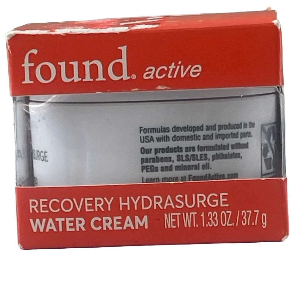 Found Active Recovery HydraSurge Water Cream 1.33 Oz New in Box‎